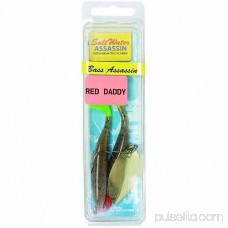 Bass Assassin Saltwater 4 Red Daddy Spinner Lure, 2-Count 553164630